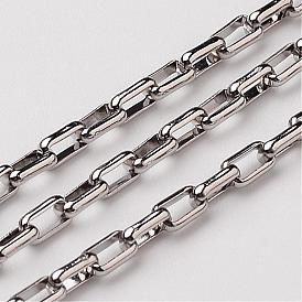 304 Stainless Steel Box Chains, Unwelded, 2x2mm