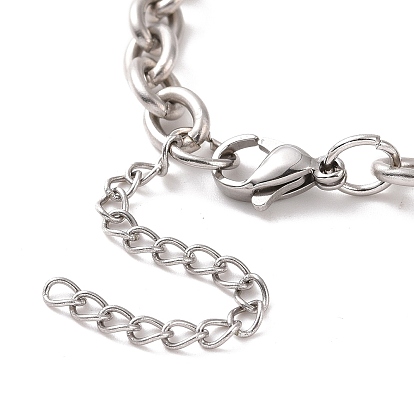 304 pulsera de cadena de cable de acero inoxidable para hombres y mujeres