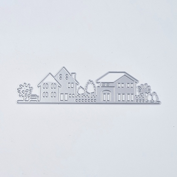 Carbon Steel Cutting Dies Stencils, for DIY Scrapbooking/Photo Album, Decorative Embossing DIY Paper Card, Villa