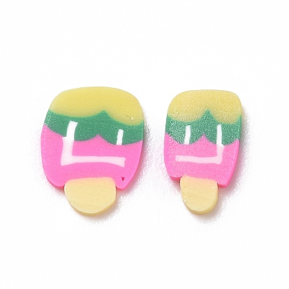 Handmade Polymer Clay Cabochons, Ice Lolly