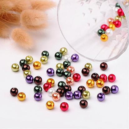 Luster Pearlized Glass Pearl Beads