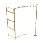 Foldable Iron Jewelry Display Stands, Jewelry Organizer Rack for Earrings Necklaces Showing, Rectangle