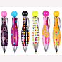Plastic Diamond Painting Point Drill Pen, with Clip, Diamond Painting Tools, Polka Dot Pattern