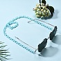 Eyeglasses Chains, Neck Strap for Eyeglasses, with Opaque Acrylic Cable Chains, 304 Stainless Steel Lobster Claw Clasps and Rubber Loop Ends