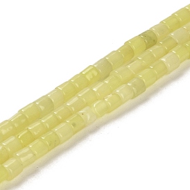 Natural Lemon Jade Beads Strands, Column