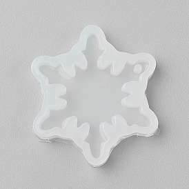 Food Grade Pendant Silicone Molds, Fondant Molds, For DIY Cake Decoration, Chocolate, Candy, UV Resin & Epoxy Resin Jewelry Making, Snowflake