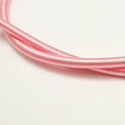 Cables de tubo de plástico redondo, cubierto con cinta de seda