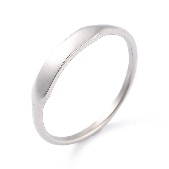 304 Stainless Steel Plain Band Finger Ring for Women