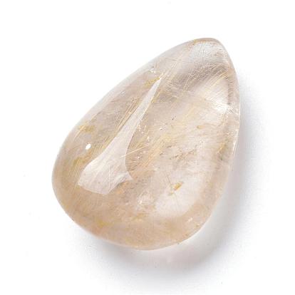 Perles de quartz rutilées naturelles, Perles sans trous
