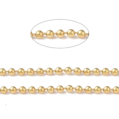 Brass Ball Chains, Soldered, Real 14K Gold Filled Chains