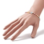 Mauvais œil au chalumeau et perles de verre bracelet extensible pour les femmes