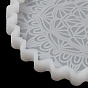 Moules en silicone pour tapis de tasse de fleur de mandala, moules de dessous de verre en résine, pour la résine UV, artisanat en résine époxy