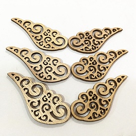 Copeaux de bois ailes d'ange, patchs en bois, pour les accessoires de bricolage
