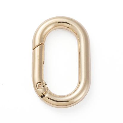 Electroplated Alloy Keychain Clasps, Oval