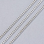 Латунные витой цепочки, бордюрные цепи, пайки, с катушкой, овальные, без свинца и без кадмия, около 301.83 футов (92 м) / рулон