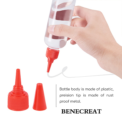 Plastic Empty Bottle for Liquid, Pointed Mouth Top Cap