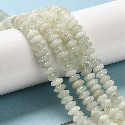 Natural New Jade Beads Strands, Saucer Beads, Rondelle