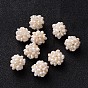Round Handmad Natural Pearl Woven Beads, 12mm, Hole: 1.5mm