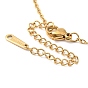 Ожерелье с подвеской в виде цветка из ракушек и жемчуга, золотые 304 украшения из нержавеющей стали