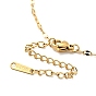 Placage ionique (ip) 304 collier pendentif feuille d'érable en acier inoxydable avec chaînes plaquées pour femme