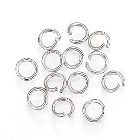 304 Stainless Steel Jump Rings, Open Jump Rings