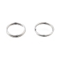 304 Stainless Steel Split Rings, Double Loops Jump Rings