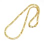 304 Stainless Steel Figaro Chain Necklace Making, 19.88 inch ~21.65 inch (505~550mm), 5mm