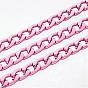 Aluminum Twisted Chains Curb Chains, Unwelded, Oval, 12x7x2mm