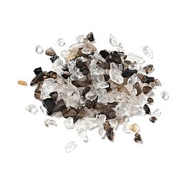 Cristal de quartz naturel et perles de quartz fumé, sans trou/non percé, puce