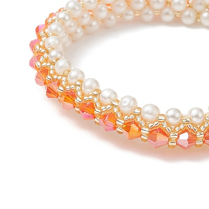 Bracelets en perles d'imitation de verre et toupies
