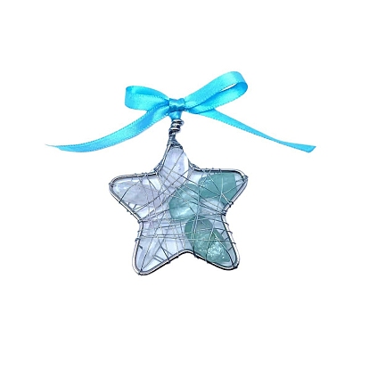 Ocean Series Glass Pendant Decoration, Hanging Ornament, Star