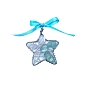 Ocean Series Glass Pendant Decoration, Hanging Ornament, Star