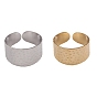 304 Stainless Steel Open Cuff Rings for Women