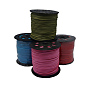 Korean Faux Suede Cord, Faux Suede Lace, with PU Leather, 3x1.5mm, about  100yards/roll