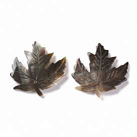 Natural Shell Pendants, 

Maple Leaf