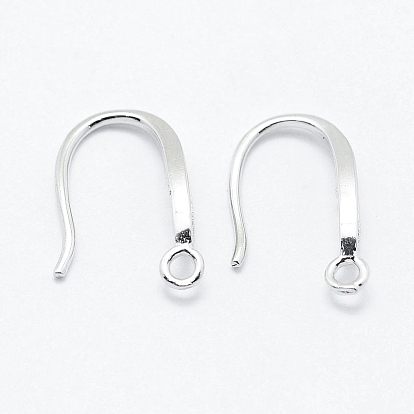 925 Sterling Silver, with Micro Pave Cubic Zirconia Earring Hooks, with 925 Stamp
