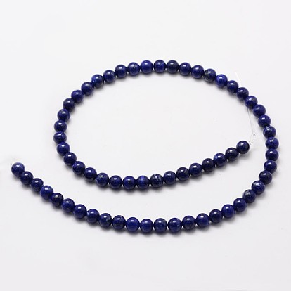 Natural Lapis Lazuli Bead Strands, Round