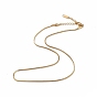 Chapado en iones (ip) 304 collar de cadena de serpiente de acero inoxidable para hombres y mujeres