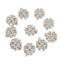 304 acier inoxydable charmes quatre feuilles de trèfle pendentifs, 15x13x1mm, Trou: 1mm