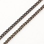 Des chaînes de fer tordus, non soudée, avec bobine, 0.6x2x2.5mm, environ 328.08 pieds (100 m)/rouleau