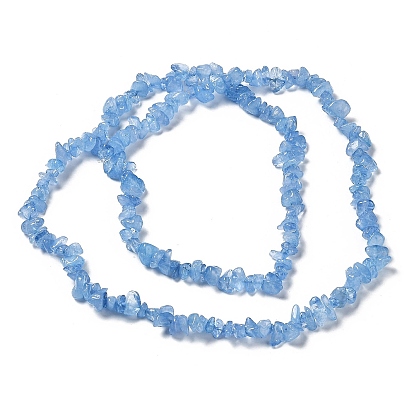 Natural Kyanite Beads Strands, Dyed & Heated, Chip