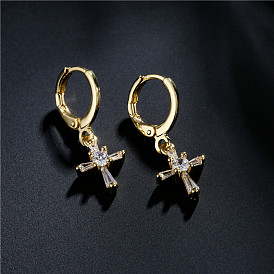 Charming Geometric Earrings with AAA Cubic Zirconia - Perfect Valentine's Day Gift!