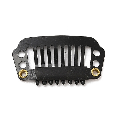 Iron Snap Wig Clips, 8 Teeth Comb Clips for Hair Extensions