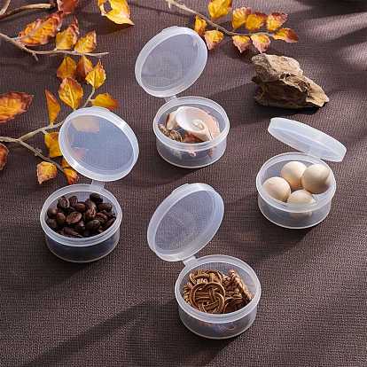 Conteneurs de stockage en polypropylène (pp), avec couvercle à charnière, pour perles, bijoux, petits objets, colonne