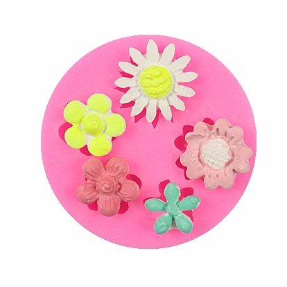 Moules en silicone de qualité alimentaire, moules fondants, pour la décoration de gâteau de bricolage, chocolat, moule à bonbons, fleur