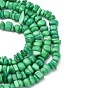 Perlas de jade blanco hebras, teñido y climatizada, pepitas, 8~18 mm