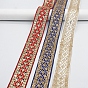 Embroidery Polyester Ribbon, Jacquard Ribbon, with Paillettes, Garment Accessories, Rhombus Pattern