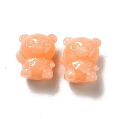 Des perles de résine opaques, ours