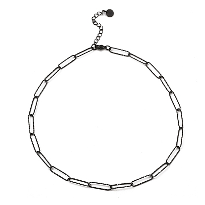 304 Stainless Steel Paperclip Chain Necklace