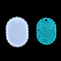 Moules en silicone pendant, moules de résine, pour la résine UV, fabrication de bijoux en résine époxy, ovale
